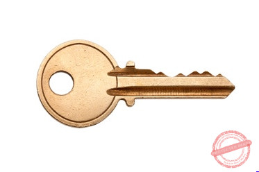 Cut brass key
